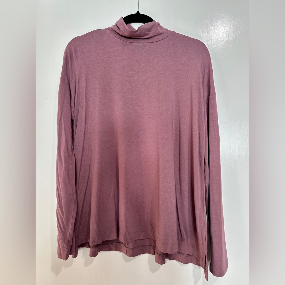 NWT J. Jill Medium Dusty Plum Funnel Turtleneck